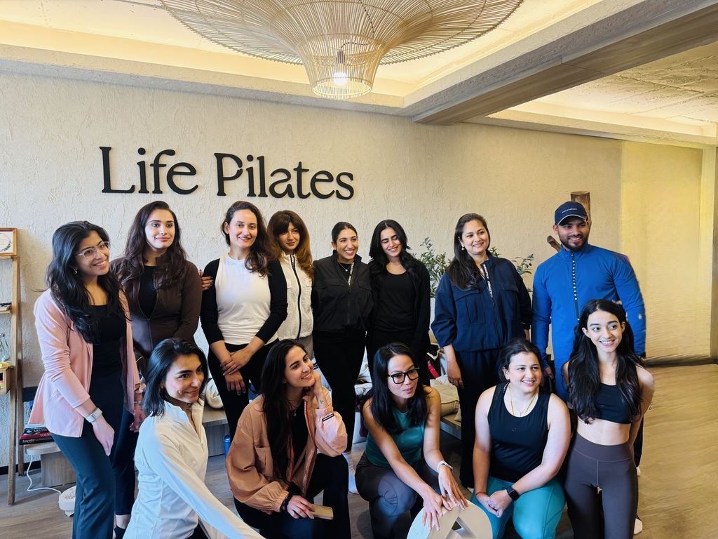 The Life Pilates community gathered together at the Chattarpur studio